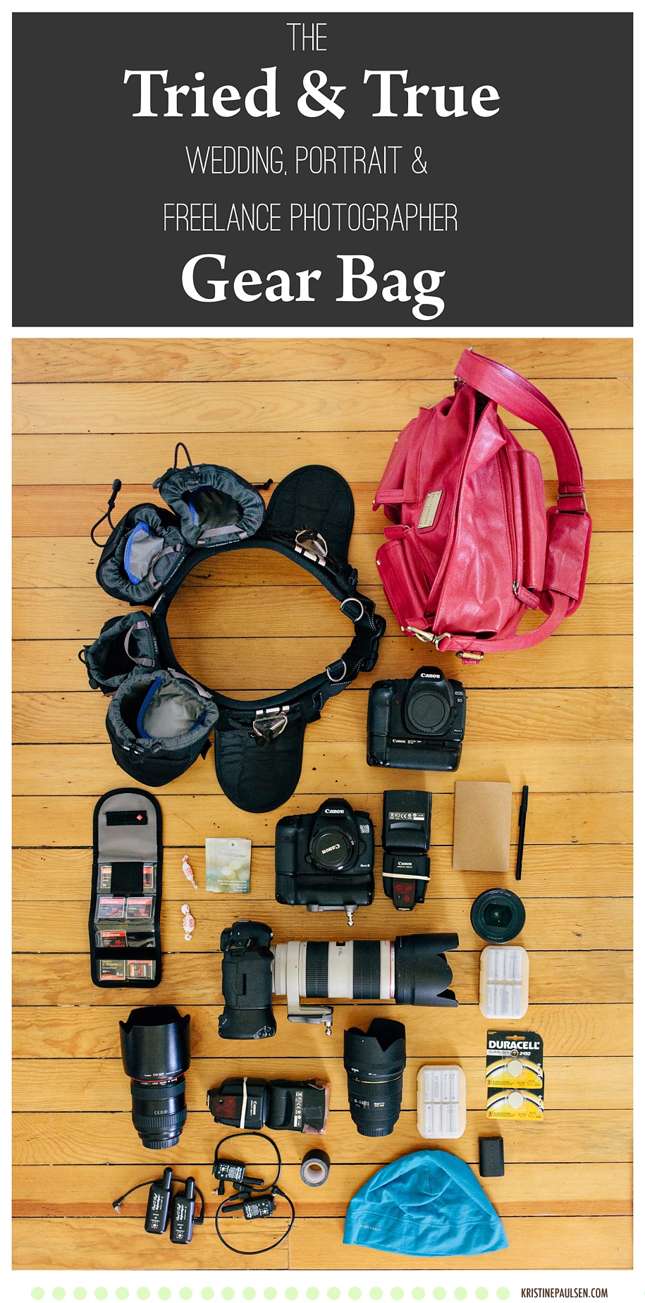 My Photography Gear Bag for Weddings Portraits & Freelance Work