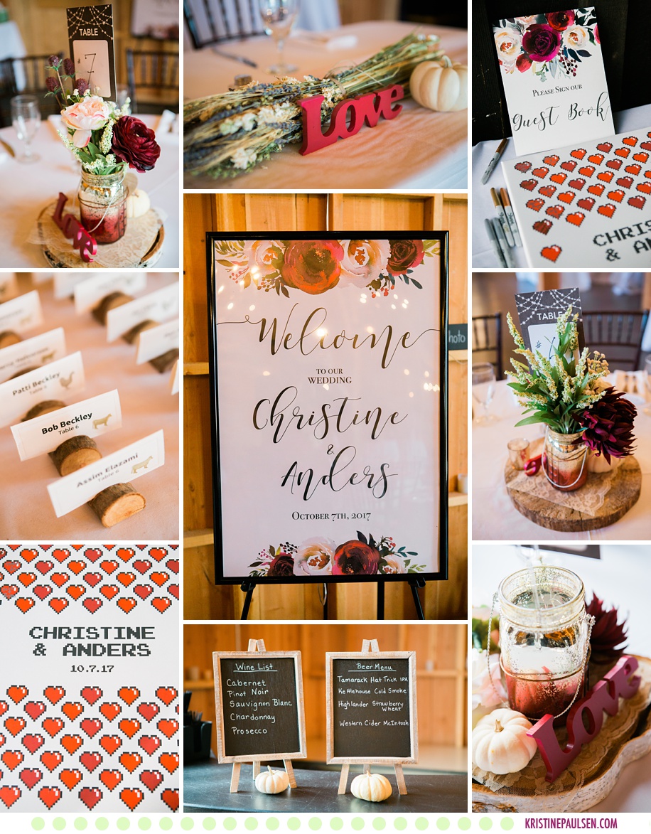 Christine + Anders :: Autumn Wedding at The Barn on Mullan in Missoula Montana - Photos by Kristine Paulsen Photography